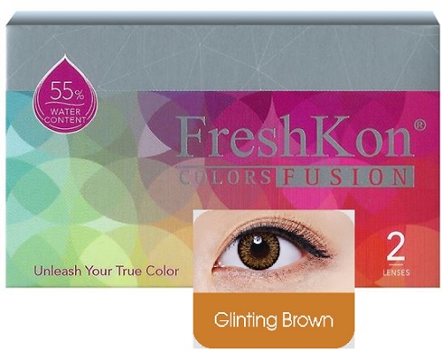 FreshKon Colors Fusion color contact lens - Glinting Brown